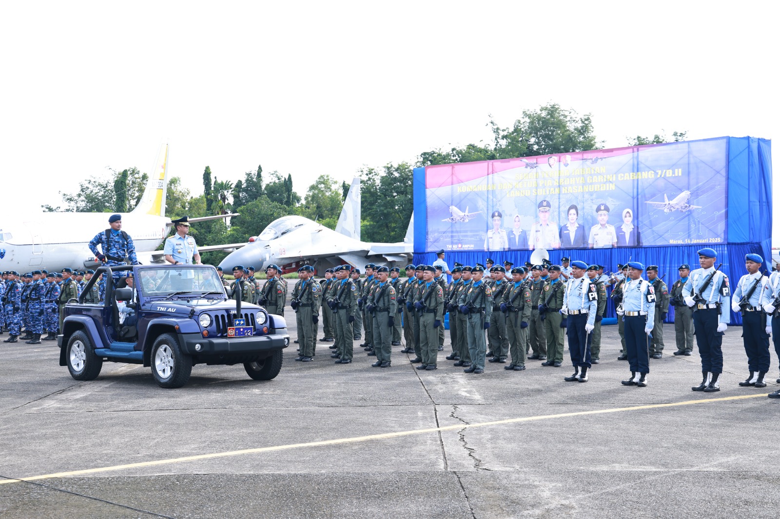 Pangkoopsud II Pimpin Sertijab Danlanud Sultan Hasanuddin, Soroti Pentingnya Kepemimpinan Berkelanjutan