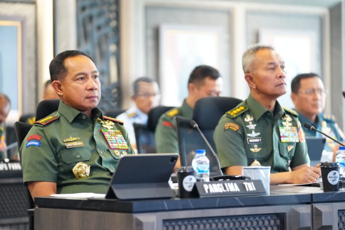 Panglima TNI Hadiri Rapim Kemhan-TNI 2025, Fokus pada Sinergitas dan Keamanan Nasional