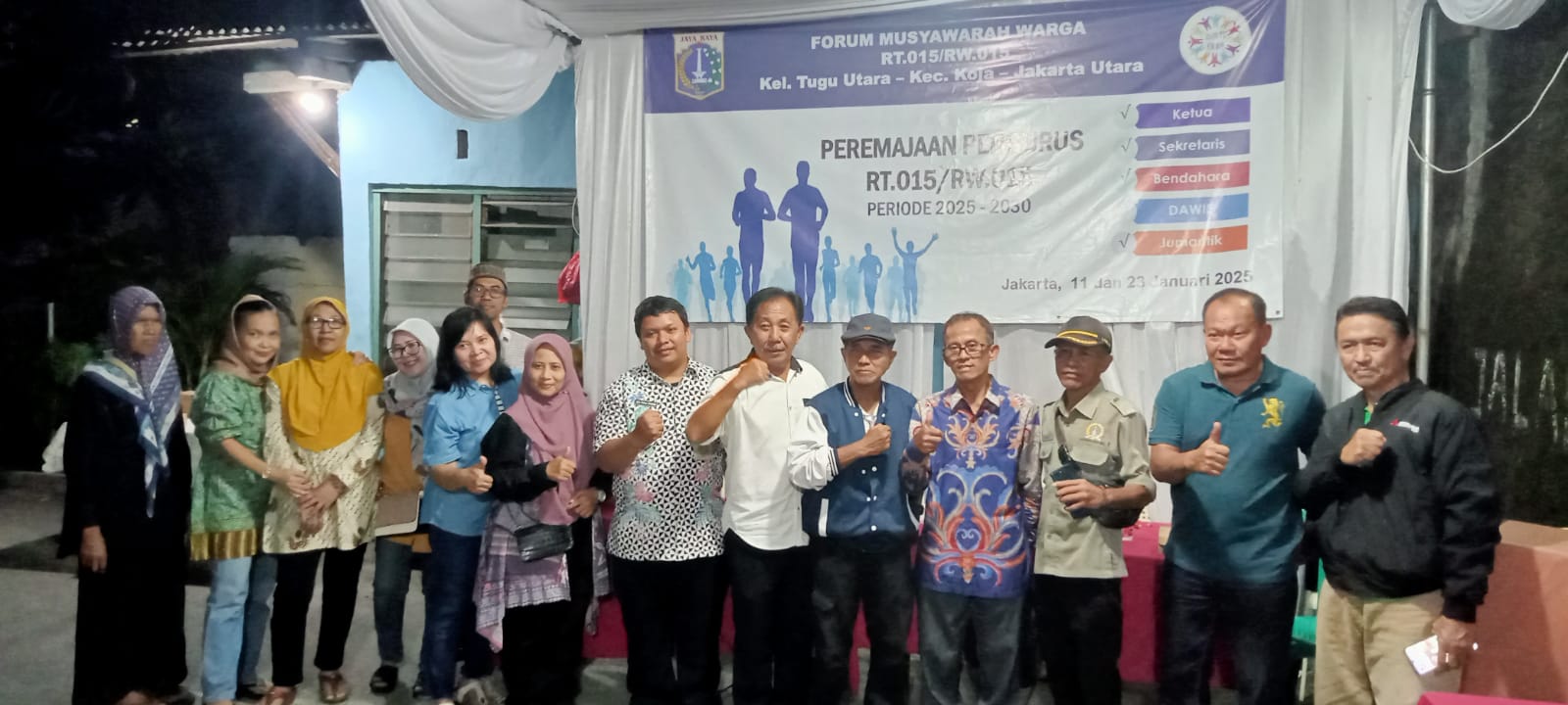Kompak dan Demokratis, RT 15 Tugu Utara Gelar Pemilihan Ketua yang Sukses