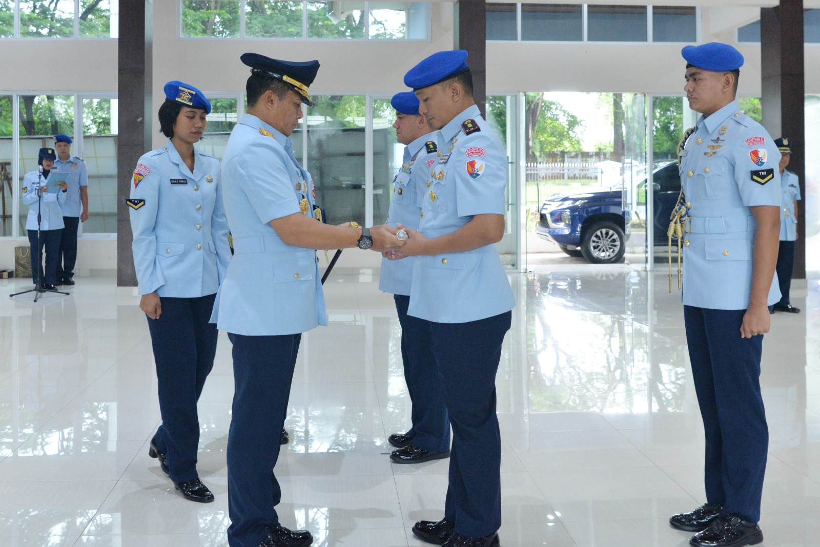 Letkol Pom Agust Leonardo Resmi Jabat Dansatpom Lanud Sultan Hasanuddin