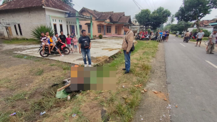 Polisi Datangi TKP, Terduga Pencuri Motor Bersenpi di Way Kanan Tewas Tragis Dihakimi Massa