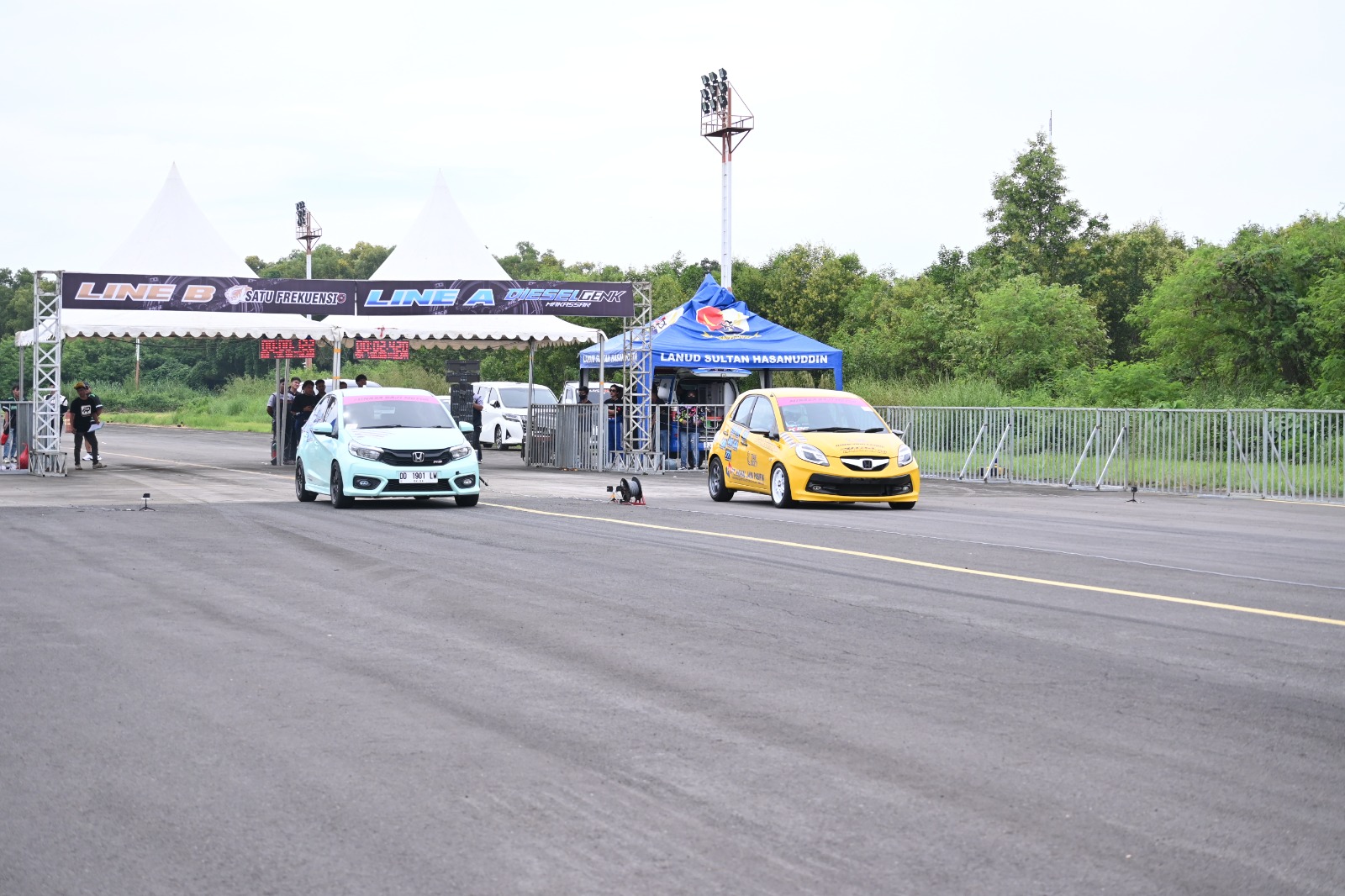 Kejuaraan Drag Race 2025 Sulsel Sukses Digelar di Lanud Sultan Hasanuddin
