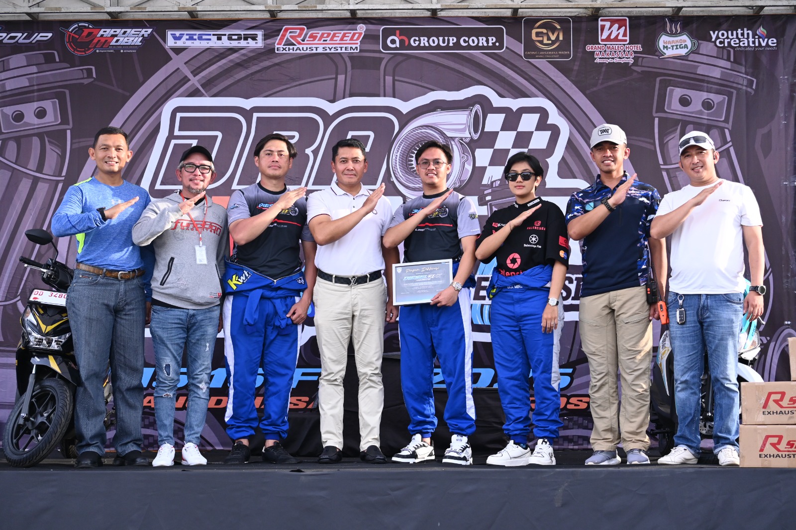 Kejuaraan Drag Race 2025 Sulsel Sukses Digelar di Lanud Sultan Hasanuddin
