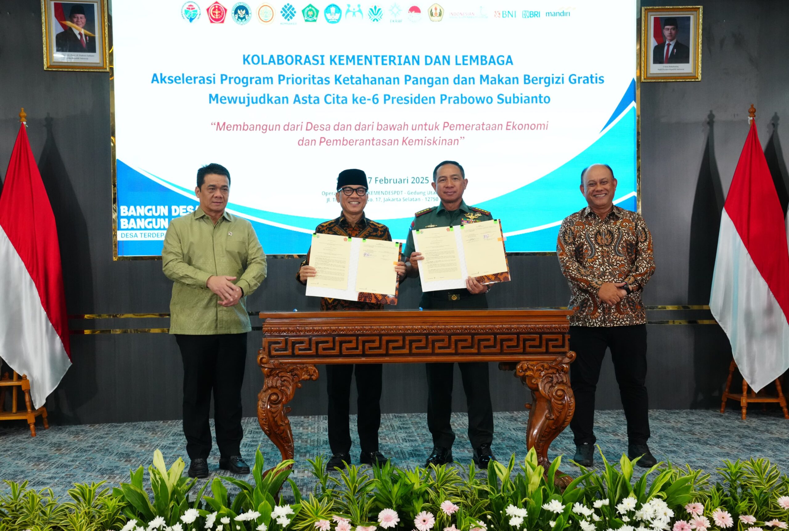 Pembangunan Berkelanjutan: TNI dan Kemendes Satukan Visi dalam MoU Strategis