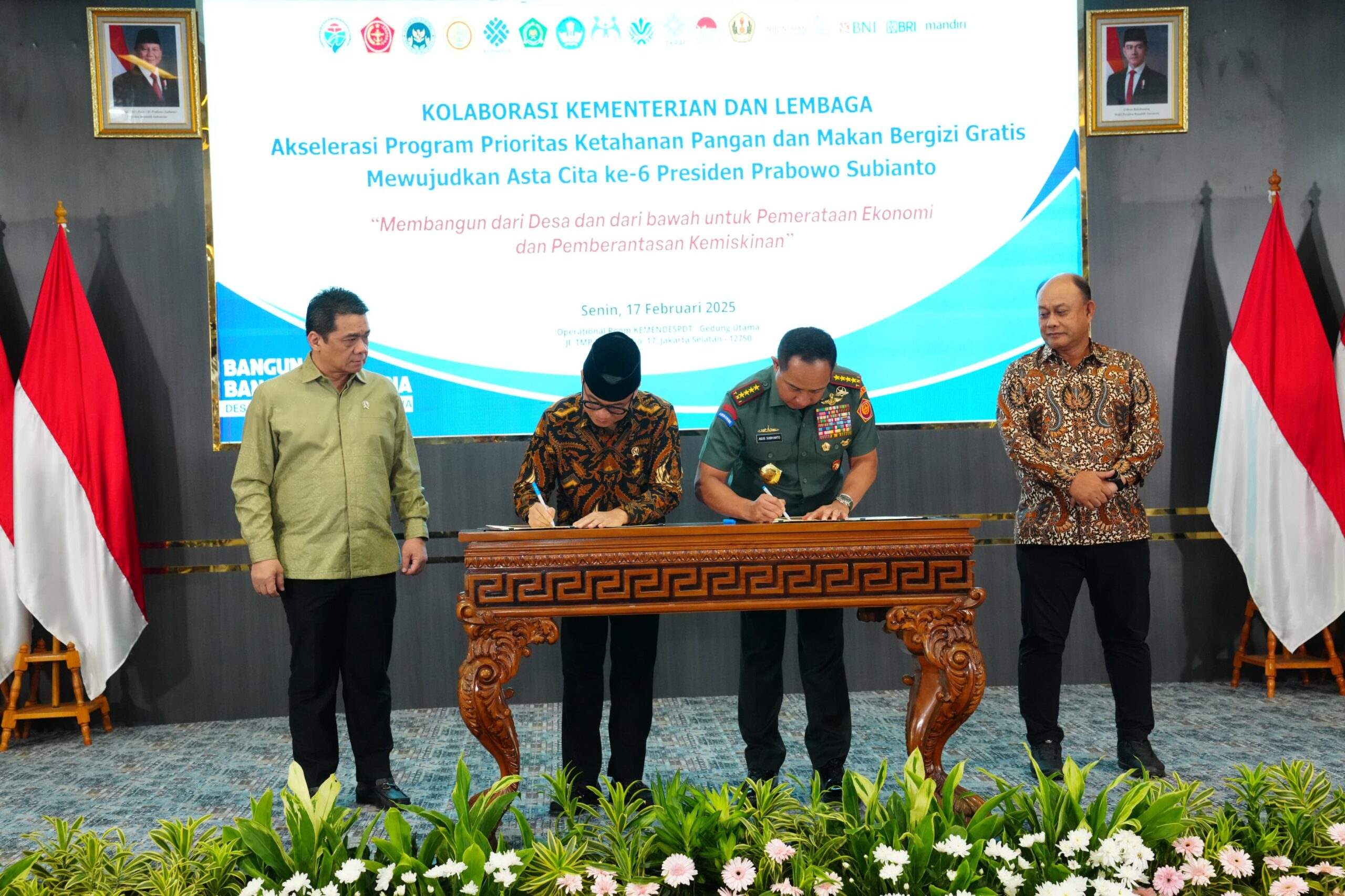 Pembangunan Berkelanjutan: TNI dan Kemendes Satukan Visi dalam MoU Strategis
