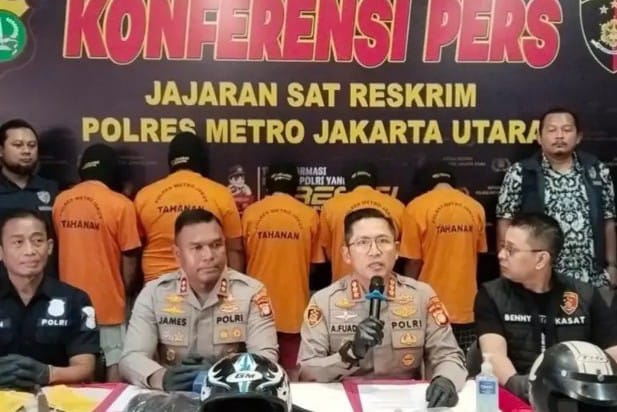Polres Metro Jakarta Utara Berhasil Ungkap Kasus Begal Brutal di Cilincing