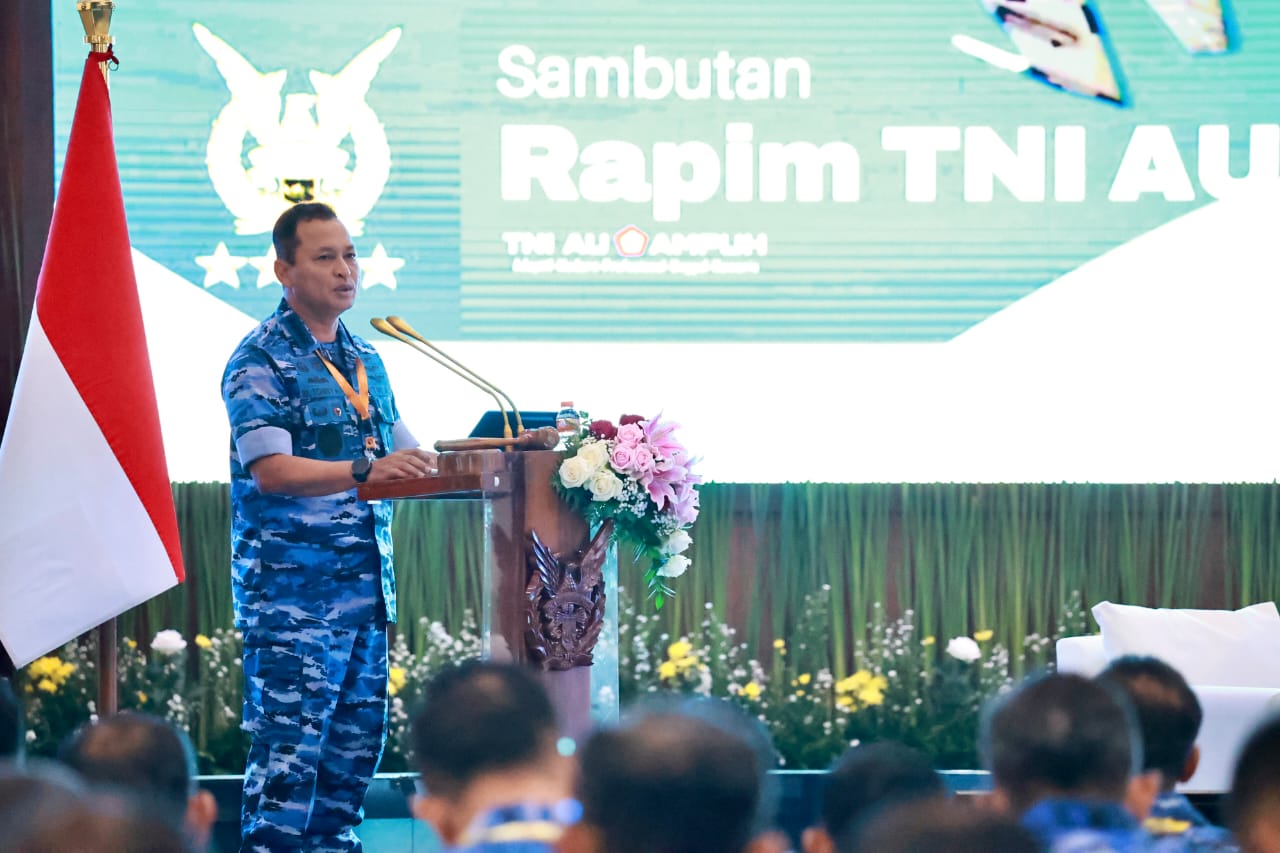 Kasau Pimpin Rapim TNI AU 2025 untuk Evaluasi dan Perencanaan Strategis Keamanan Udara
