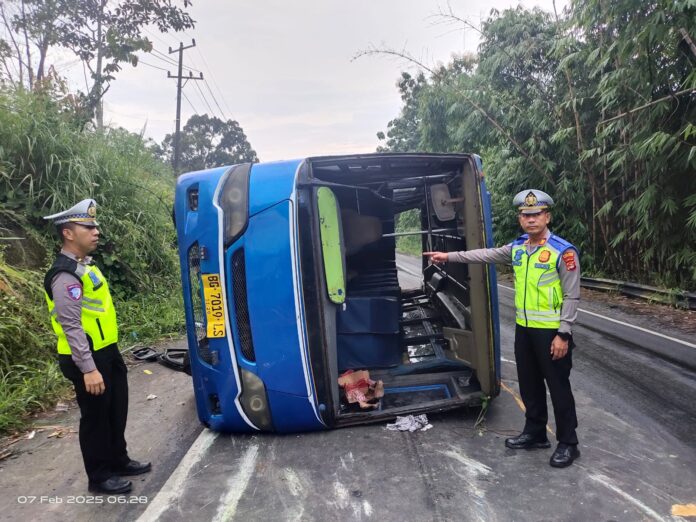 Detik-Detik Kecelakaan Bus Sriwijaya, Penumpang Berhasil Selamat dari Maut