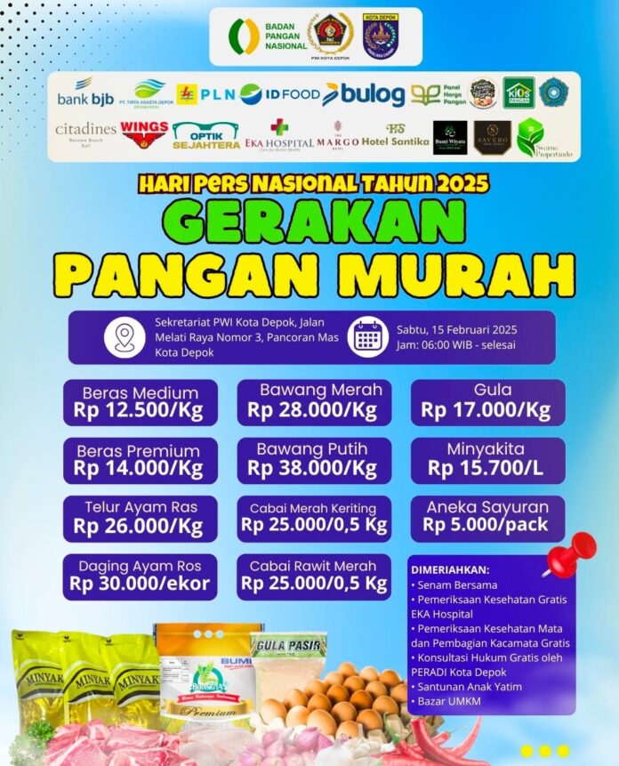 Meriahkan HPN 2025, PWI Depok Gelar Beragam Acara Bermanfaat