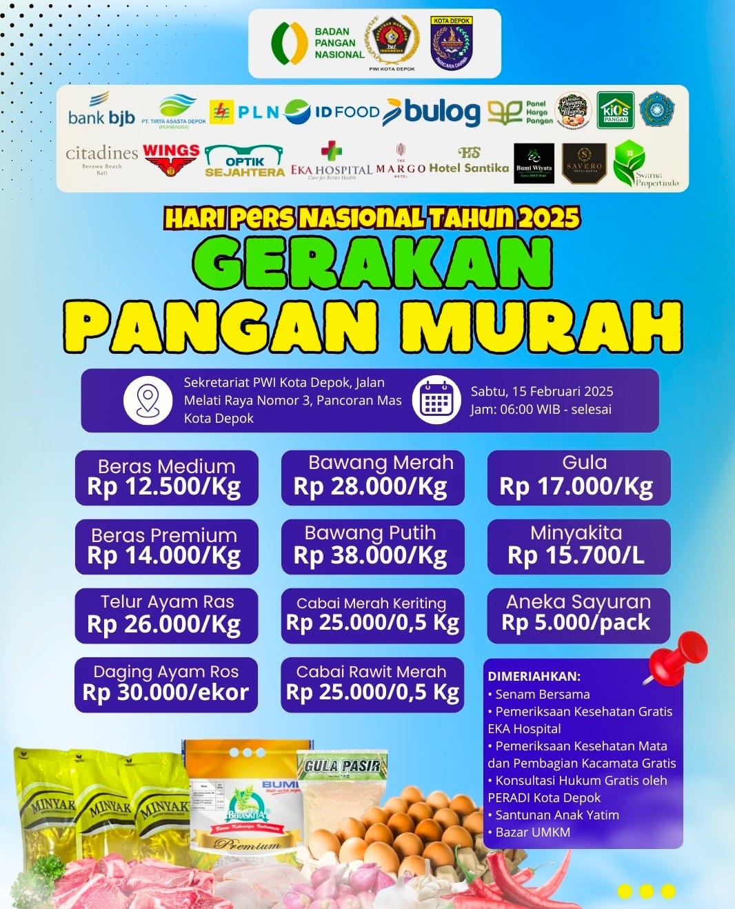 Meriahkan HPN 2025, PWI Depok Gelar Beragam Acara Bermanfaat