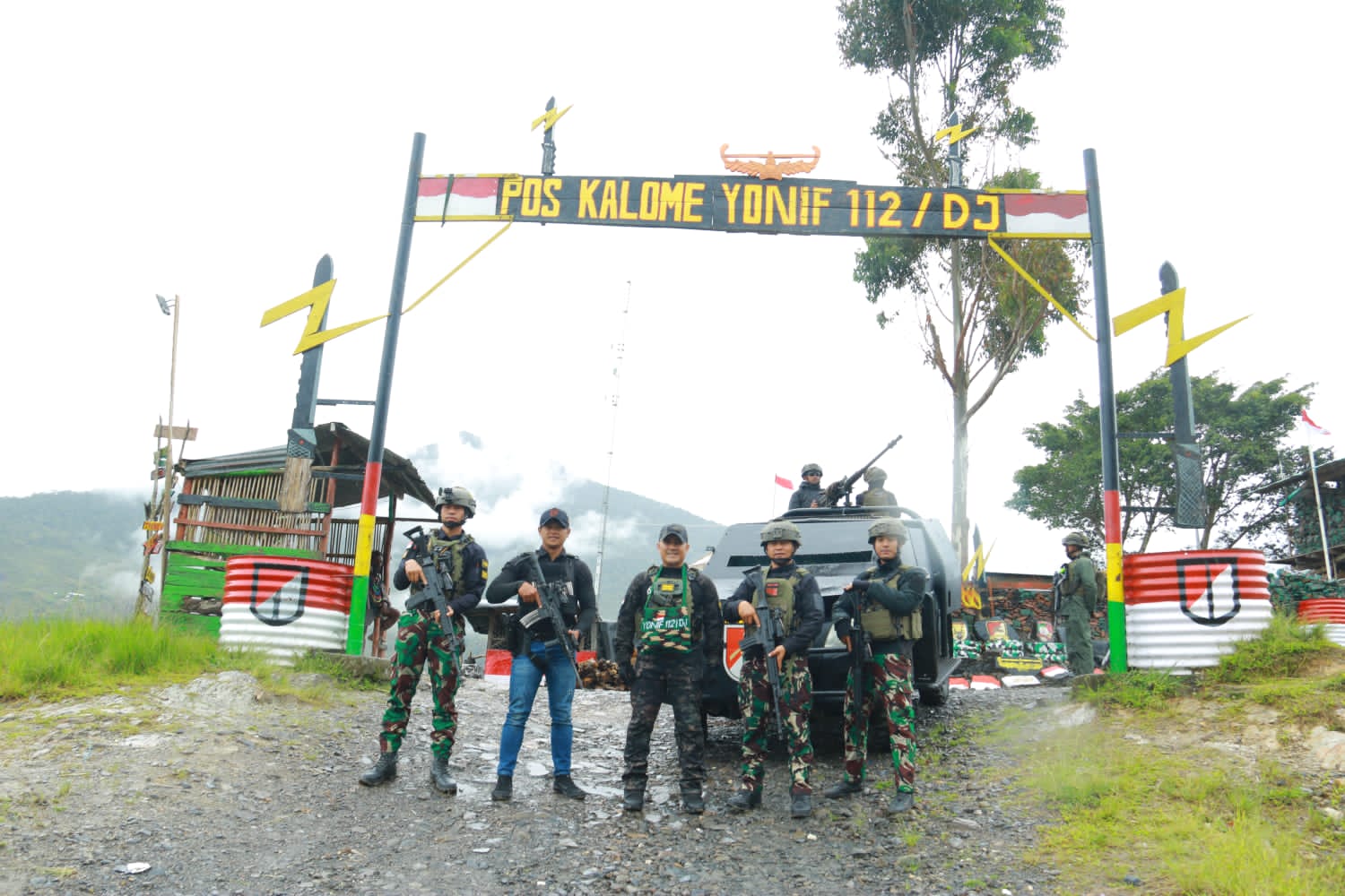 Jaga Stabilitas Papua Tengah, Dansatgas Yonif 112/DJ Tinjau Langsung Pos Satgas