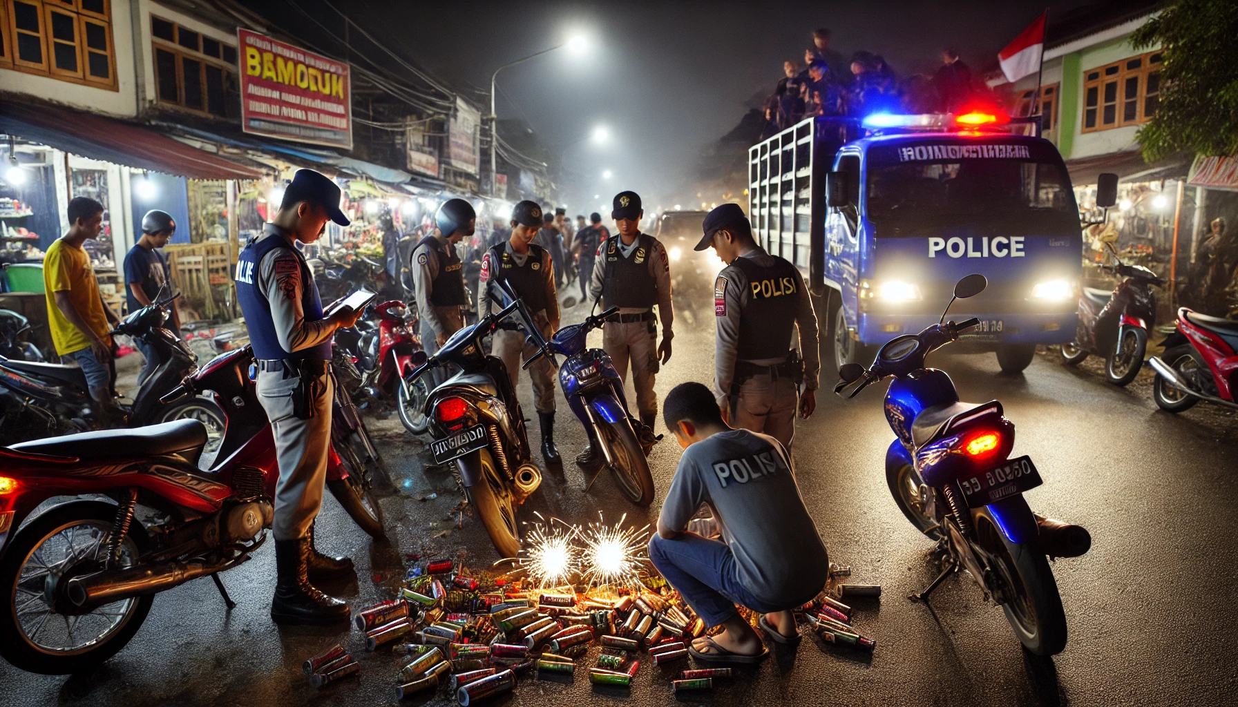 Demi Keamanan Ramadan, Polisi Gencarkan Razia Balap Liar dan Petasan