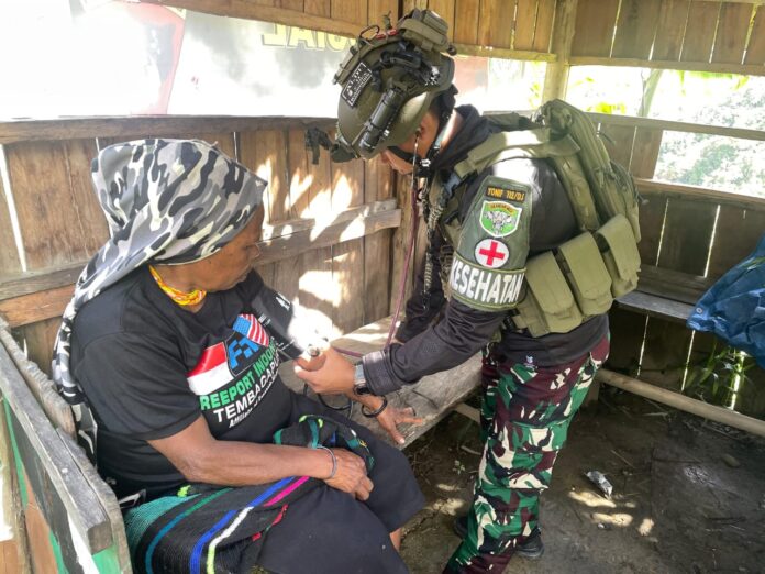 Aksi Nyata Satgas Yonif 112/DJ, Kesehatan dan Kebahagiaan di Bulan Suci