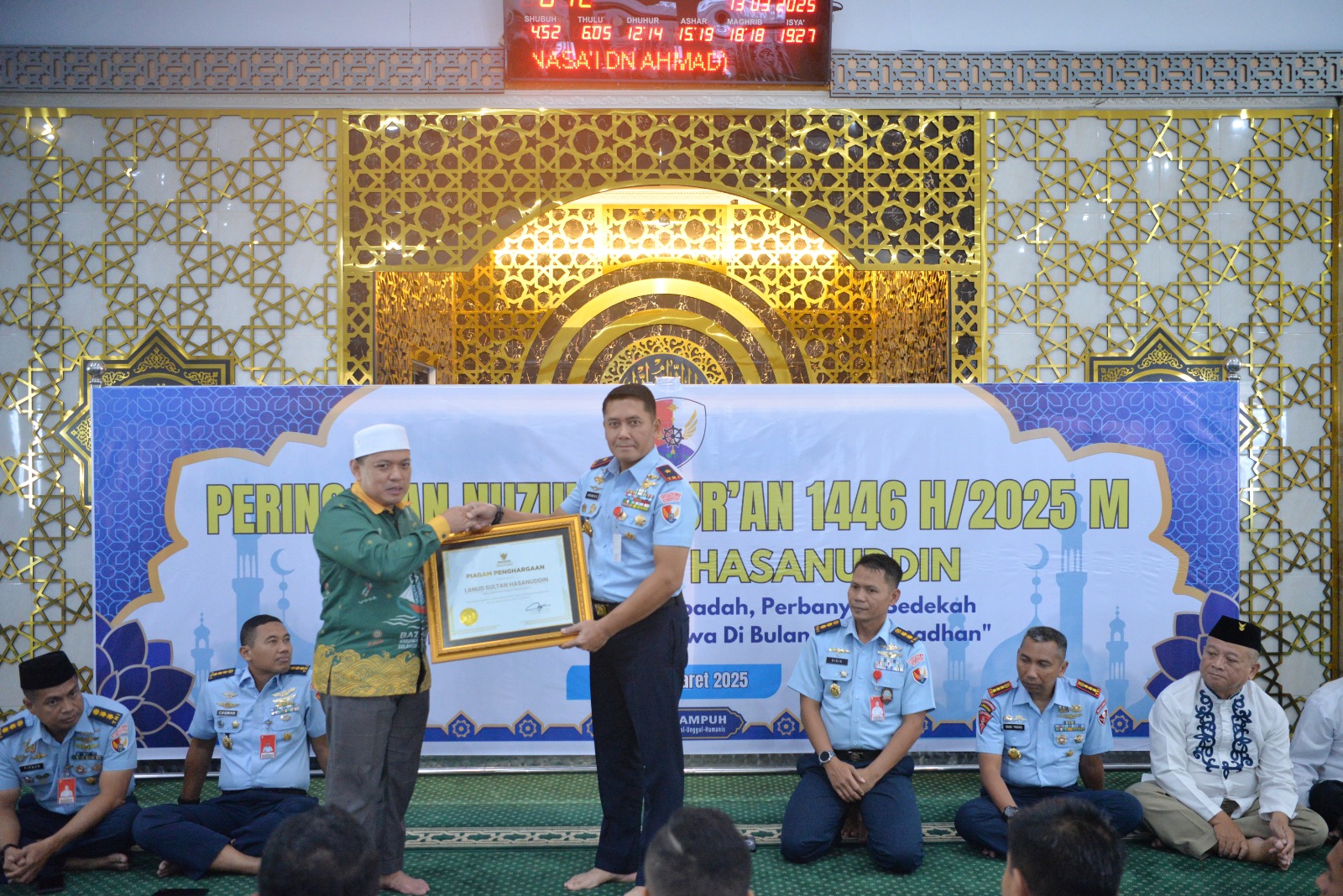 Lanud Sultan Hasanuddin Perkuat Ukhuwah Islamiyah dalam Peringatan Nuzulul Quran 1446 H