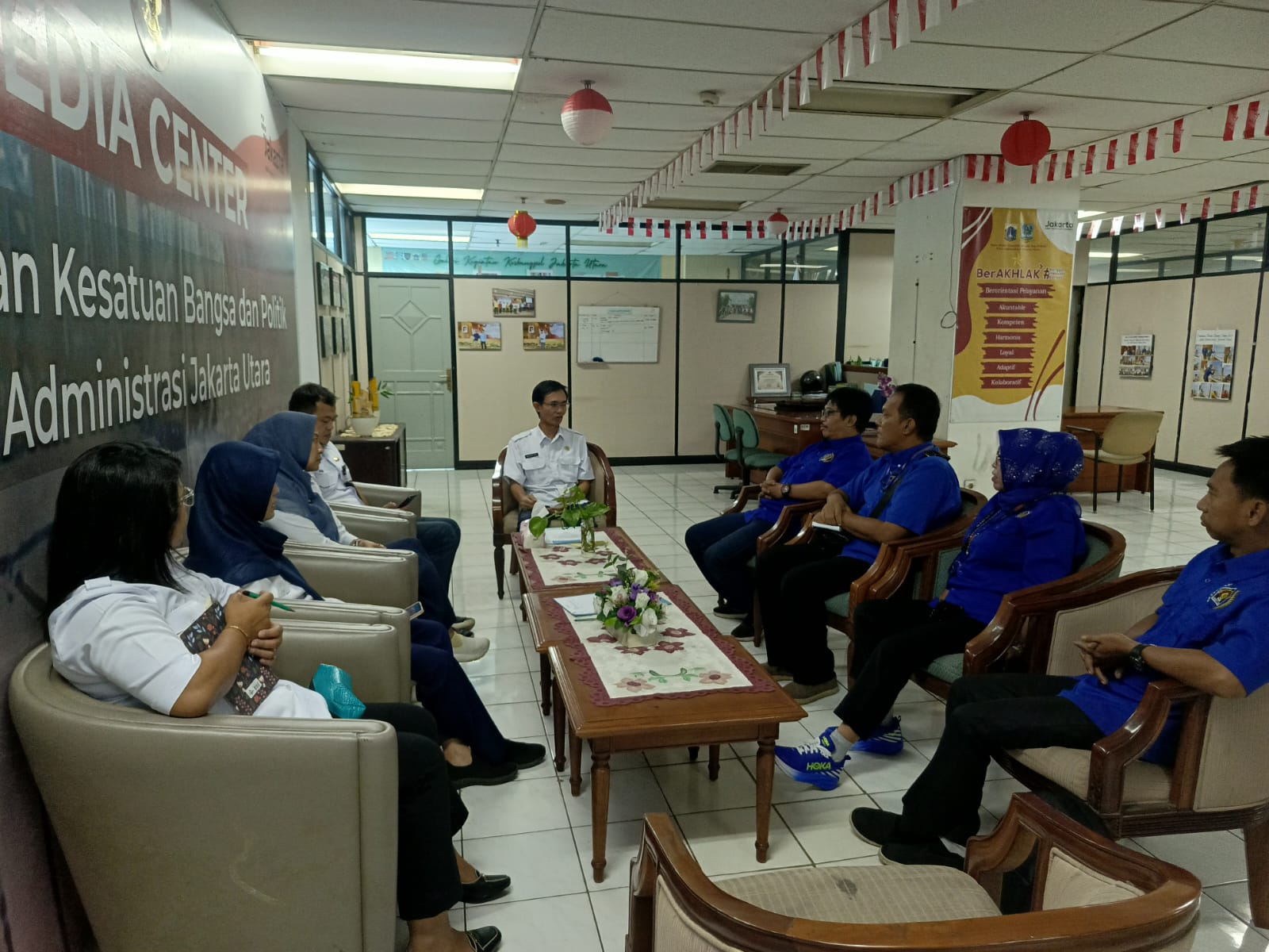 Peran Media dalam Pembangunan, PWI Pokja Jakarta Utara Pererat Sinergi dengan Kesbangpol