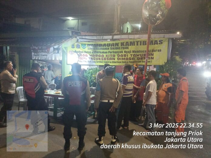 Kolaborasi Tiga Pilar Kelurahan Tanjung Priok, Keamanan Ramadan Ditingkatkan