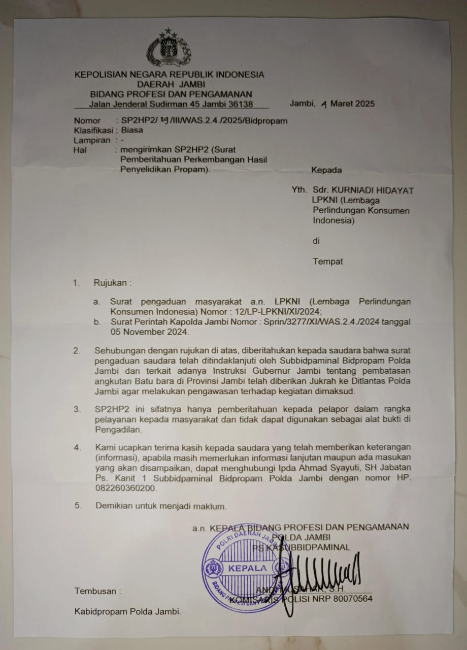 LPKNI Desak Pemprov Tegas, Batubara Jambi Tak Boleh Rusak Hak Publik