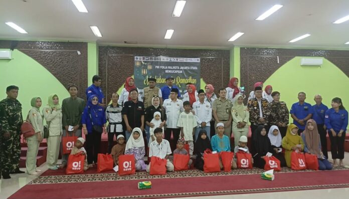 Kebersamaan Ramadan, PWI Pokja dan Ormas Jakarta Utara Santuni Anak Yatim dengan Penuh Kepedulian