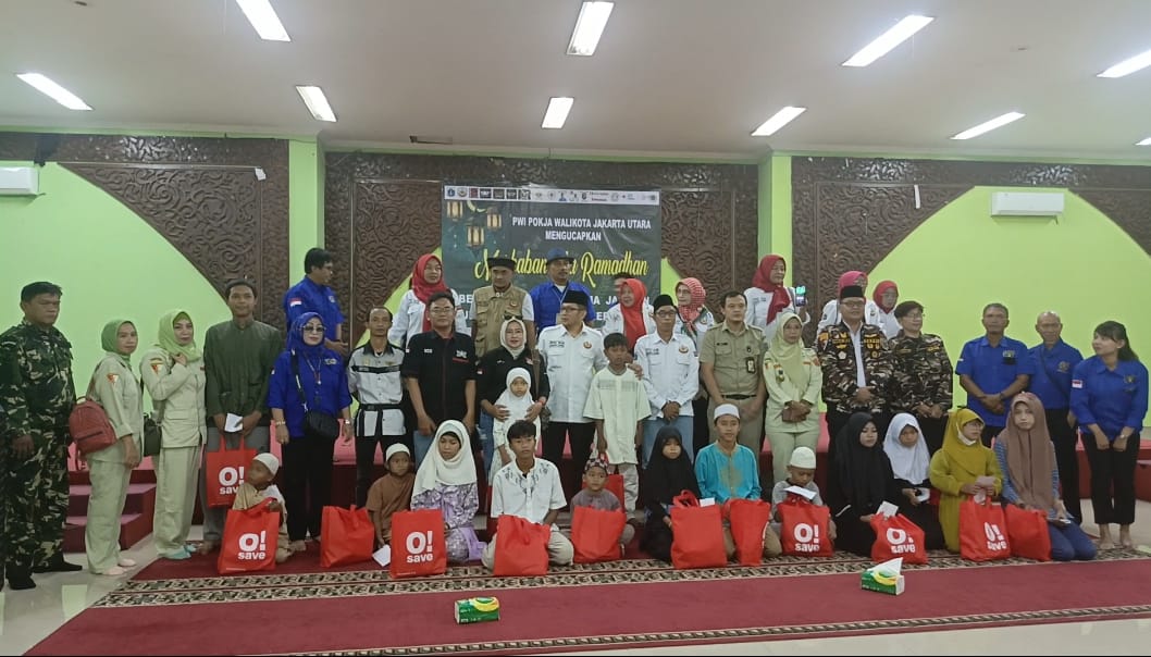 Kebersamaan Ramadan, PWI Pokja dan Ormas Jakarta Utara Santuni Anak Yatim dengan Penuh Kepedulian