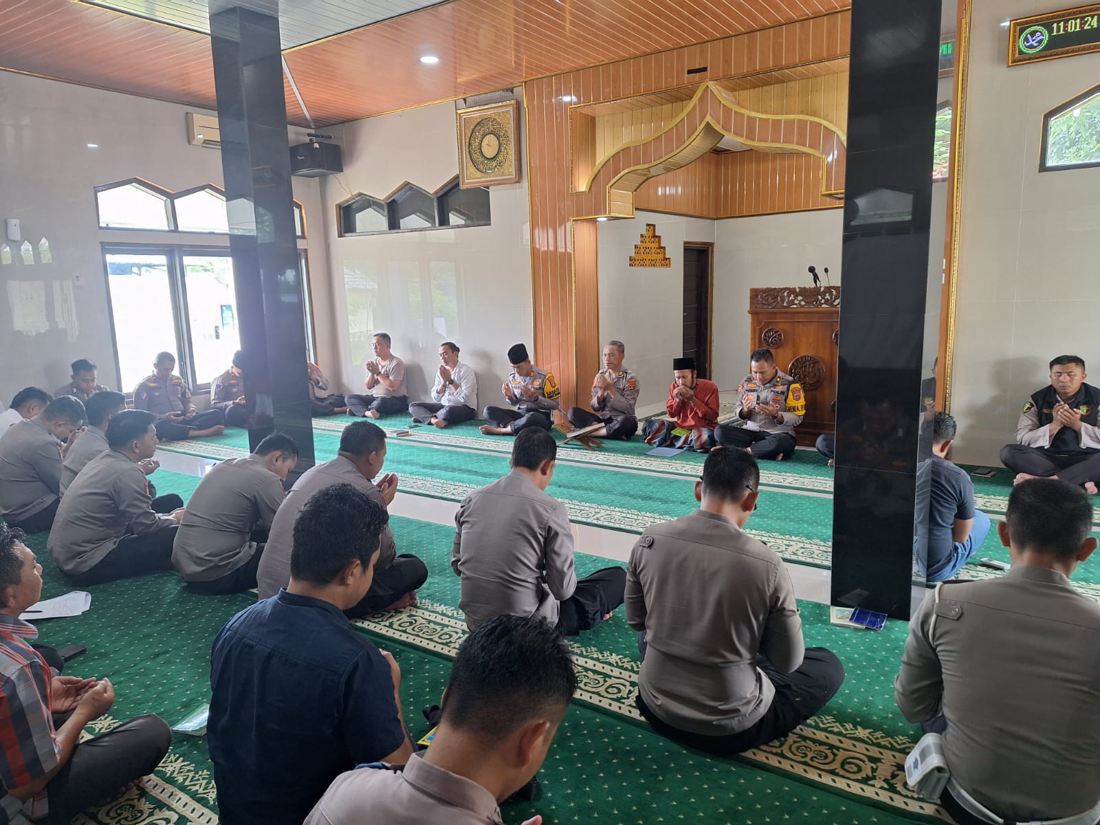 Menghormati Pengorbanan, Polres Way Kanan Gelar Doa untuk Tiga Bhayangkara Sejati yang Gugur