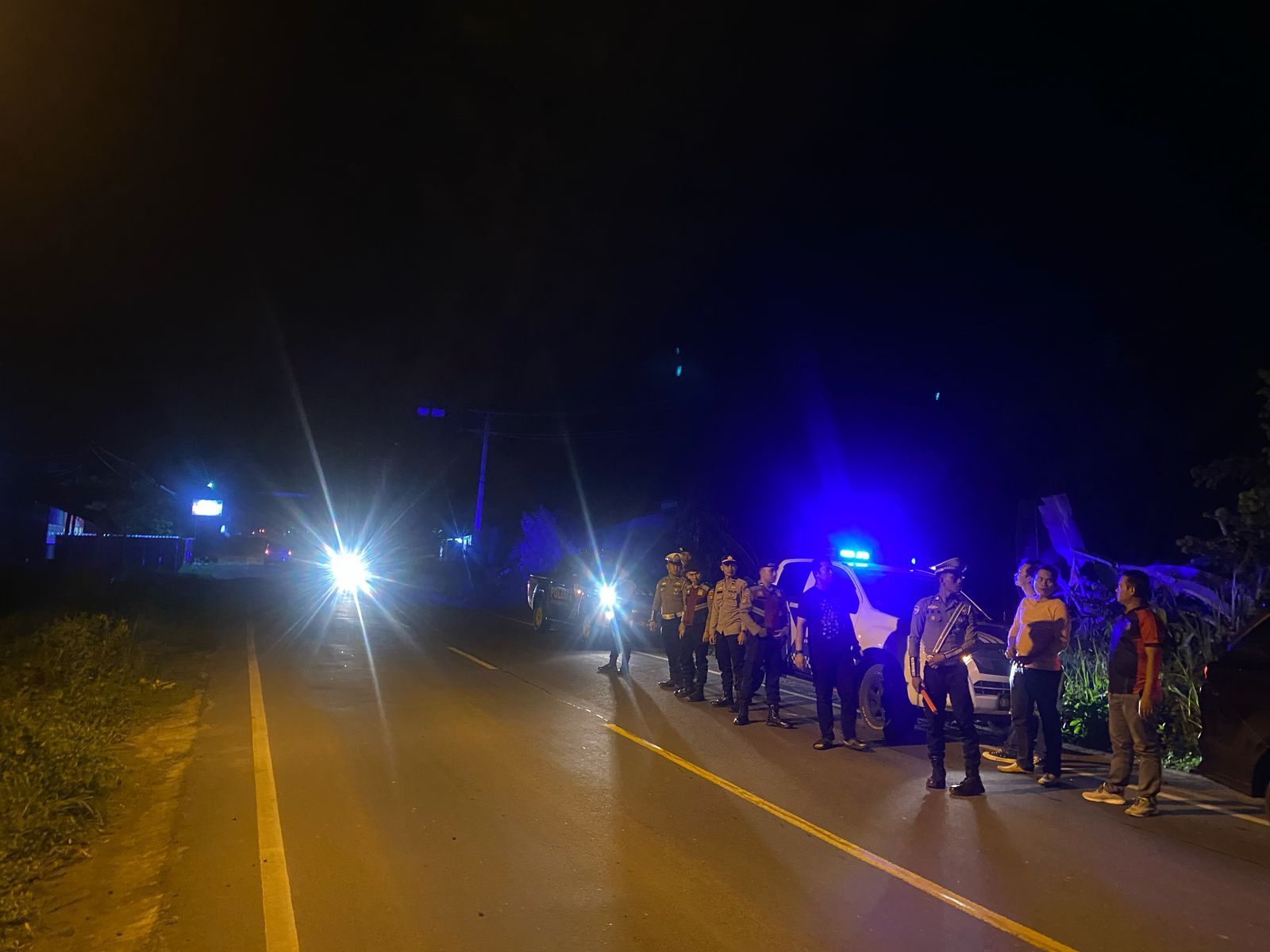 Jalinsum dalam Pengamanan Ketat, Polres Way Kanan Jamin Keamanan Warga