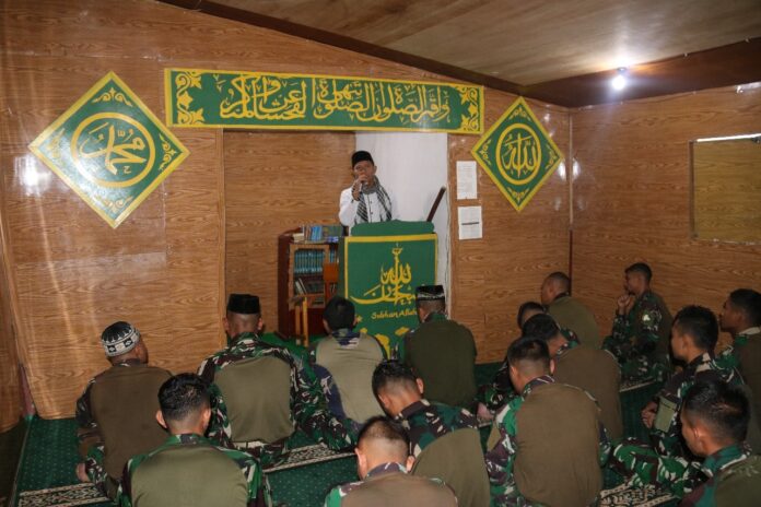 Satgas Yonif 112/DJ Tunjukkan Harmoni dan Loyalitas dalam Momen Fitri