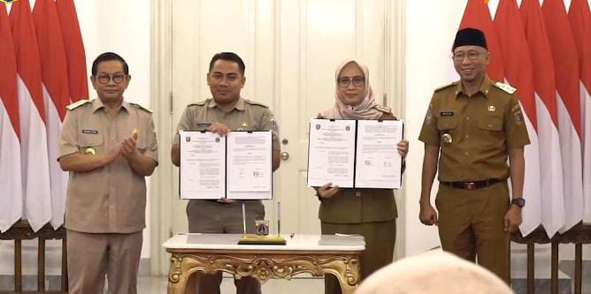 Pramono dan Rahmat Kukuhkan Kolaborasi Lintas Provinsi Wujudkan Birokrasi Cerdas