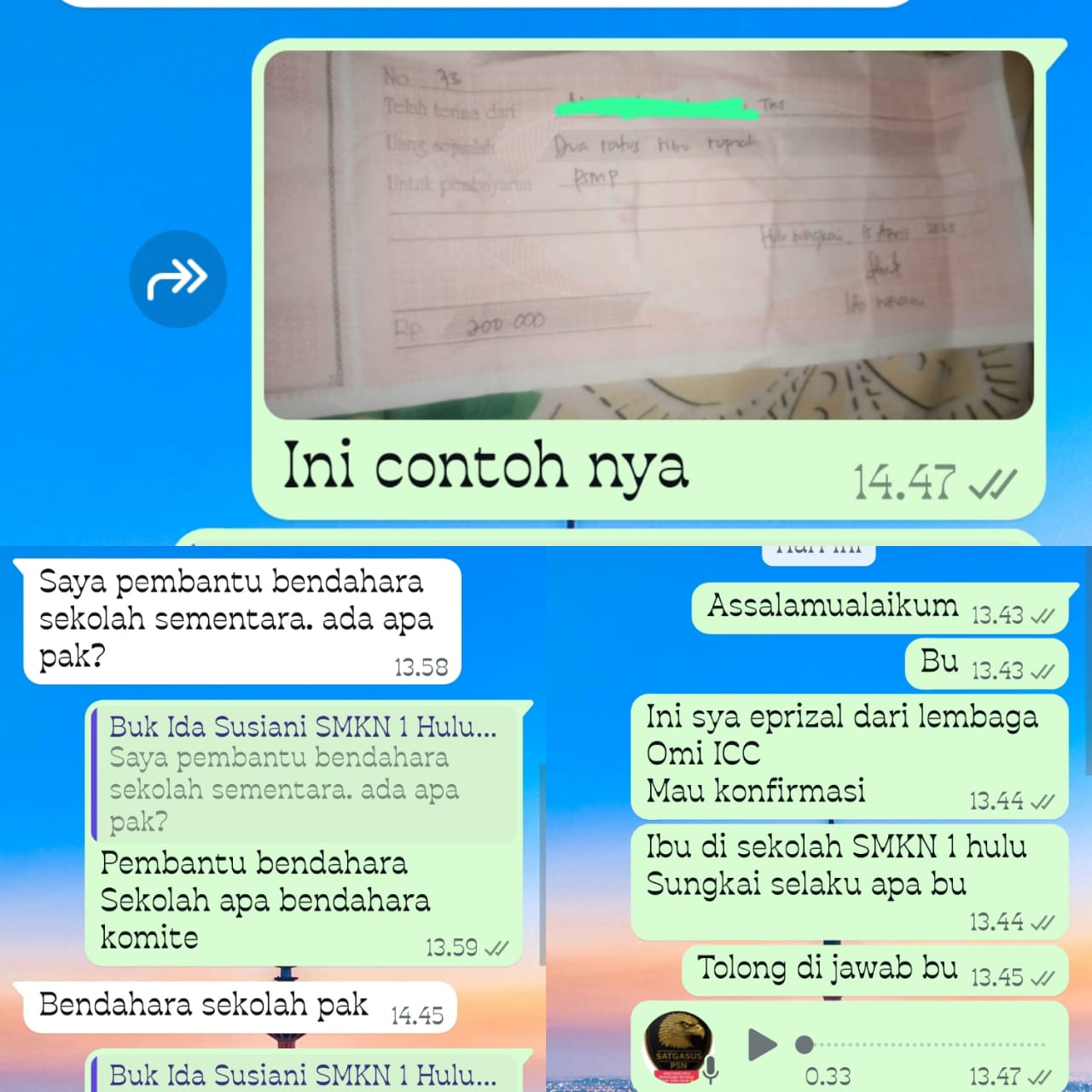 Dugaan Praktik Tidak Transparan di SMKN 1 Hulu Sungkai Munculkan Reaksi Keras Publik