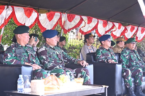 Pengabdian Tuntas, Satgas Pamtas RI-PNG Yonif 432 Disambut dengan Kehormatan di Makassar