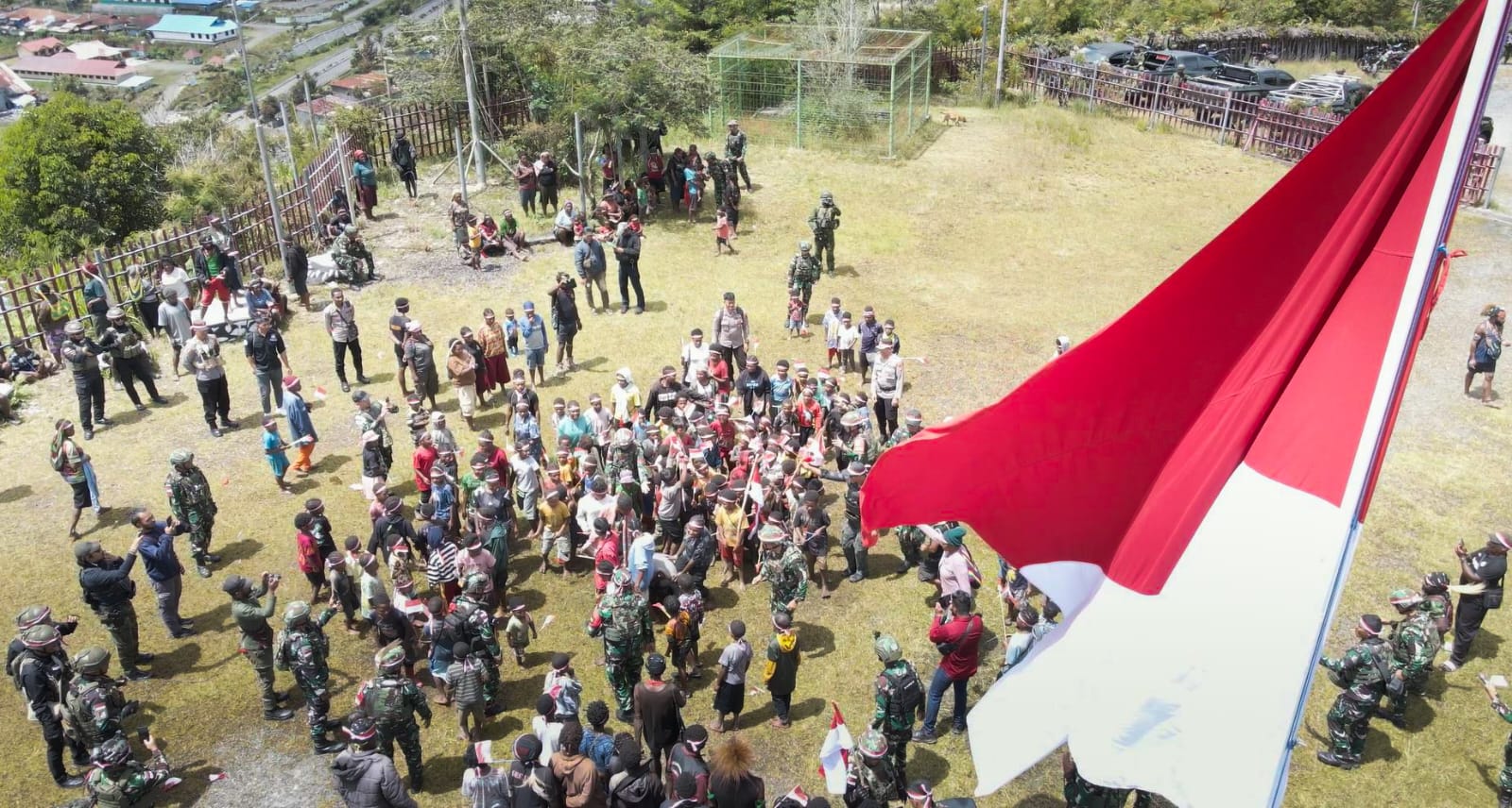 Aksi Heroik Satgas Yonif 715 dan Warga Papua dalam Rayakan Integrasi dengan NKRI