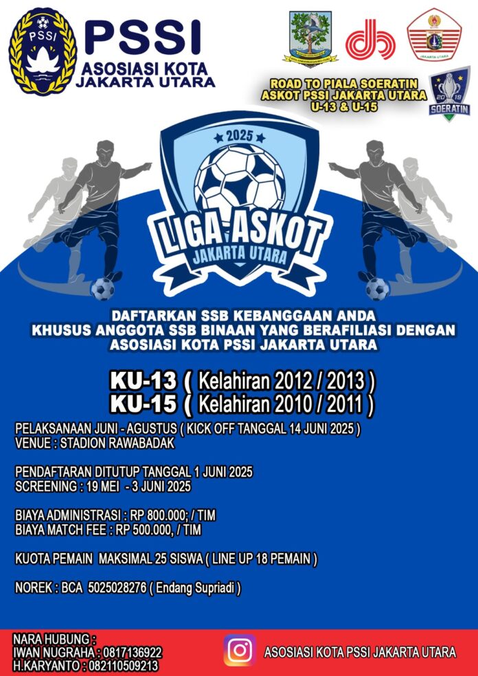 Liga Askot 2025 Hadirkan Atmosfer Profesional untuk Pembinaan Sepak Bola Usia Dini