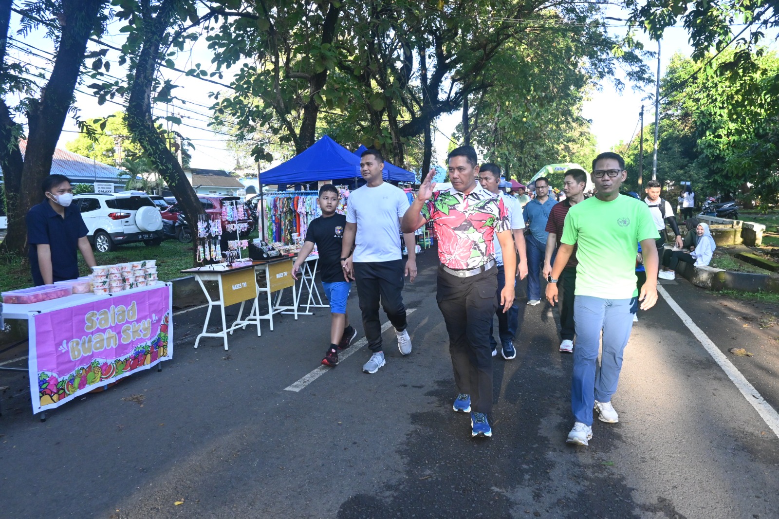 CFD Lanud Hasanuddin Bangkitkan Semangat Sehat dan Kebersamaan Warga Makassar