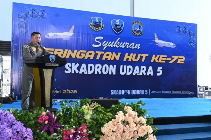 Marsma TNI Arifaini Nur Dwiyanto Apresiasi Perjalanan Panjang Skadron Udara 5 dalam Pengabdian Bangsa