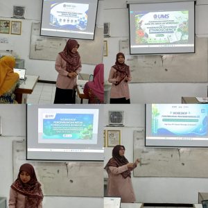 Gambar 1. Para fasilitator Workshop Series V (dari kiri atas ke kanan bawah): Ima Aryani, M.Pd., Lina Agustina, M.Pd., Dr. Santhyami, M.Si., dan Vina Listiawati, Ph.D.