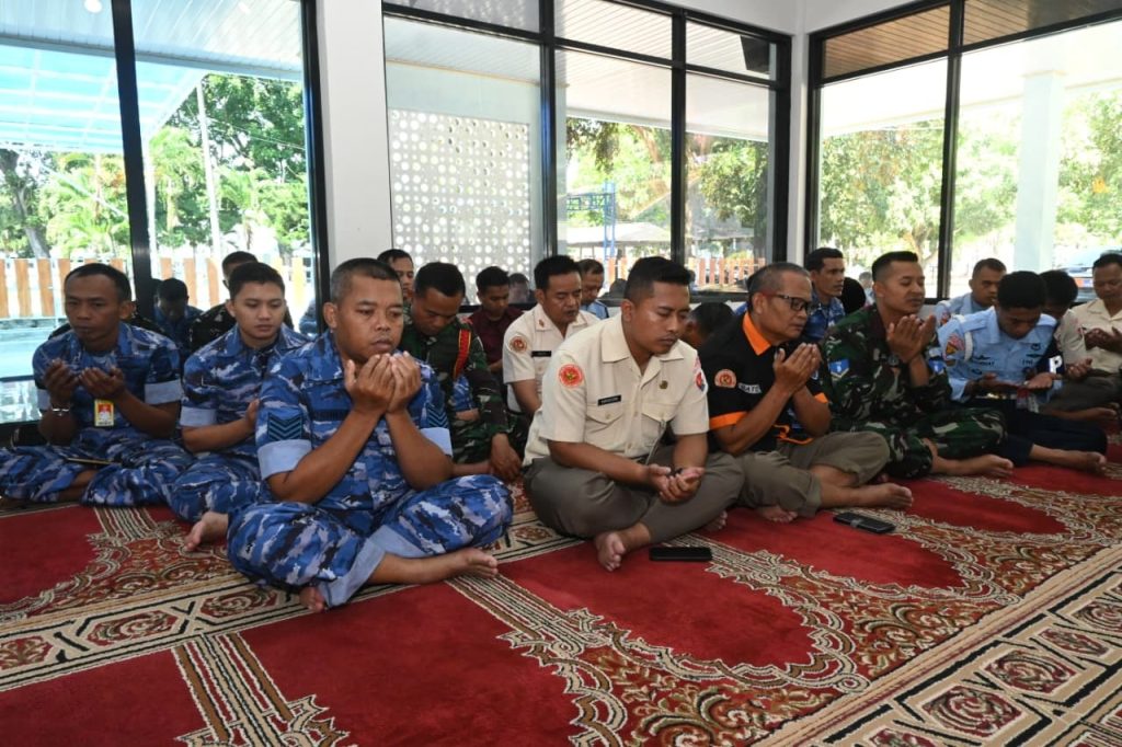 Suasana doa bersama dalam rangka menyambut Peringatan ke-79 Hari Bakti TNI Angkatan Udara Tahun 2026