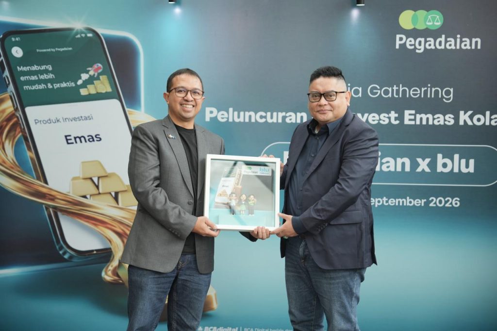 "Peluncuran bluInvest Emas oleh BCA Digital dan Pegadaian di Jakarta, Jumat (18/9)"